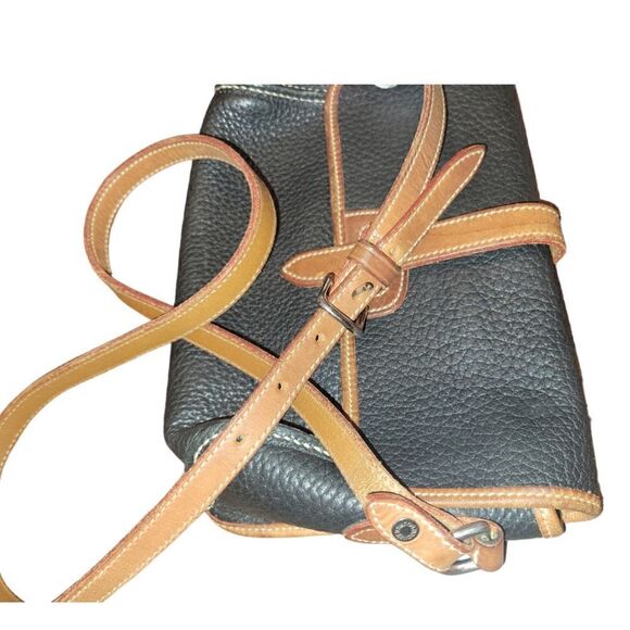 Dooney & Bourke Vintage Black Pebbled Leather Crossbody Purse Shoulder Bag - Picture 14 of 15